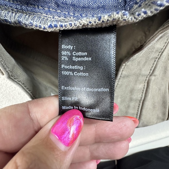 Flint and Tinder Pants Mens 33 Khaki 365 Slim Fit Stretch Chino Casual 5 Pocket - Picture 7 of 14